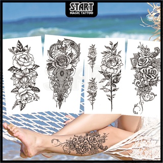 【Start Magic Tattoo】สติกเกอร์รอยสักชั่วคราว กันน้ํา ติดทนนาน 2 สัปดาห์ 210 มม. × 115 มม. 15 วัน 240