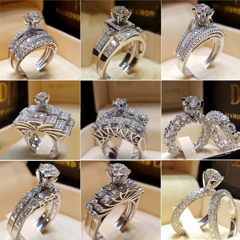 แหวนเพชรใหม่ แหวนหมั้นเครื่องประดับยุโรปและอเมริกา