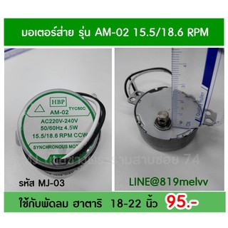 มอเตอร์ส่าย รุ่น AM-H2 15.5/18.6 RPM