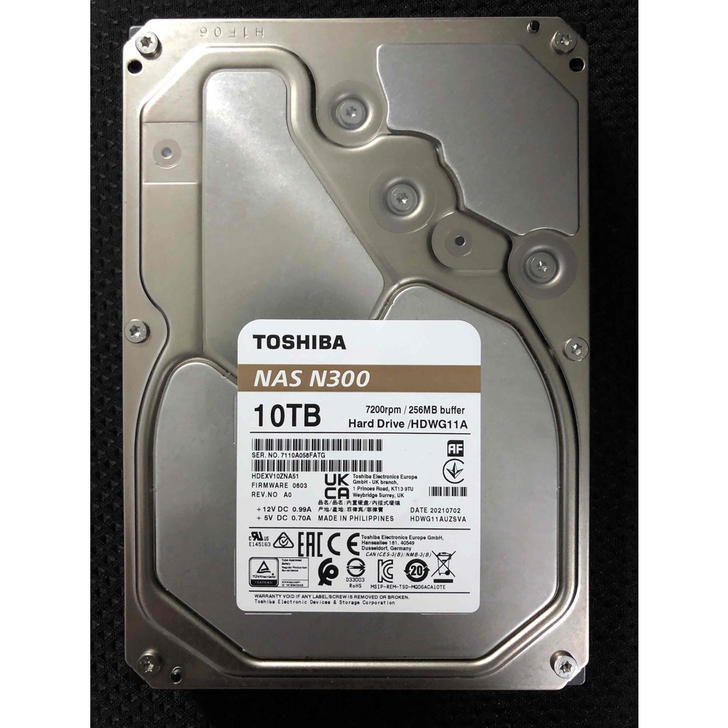 10TB HDD TOSHIBA N300 NAS (7200RPM., 256MB.) #1