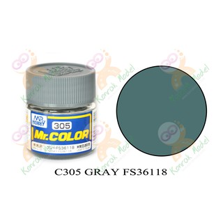 สีสูตรทินเนอร์ Mr.hobby Mr.color C305 Gray FS-36118 (Gun ship Gray)Semi-Gloss 10ml