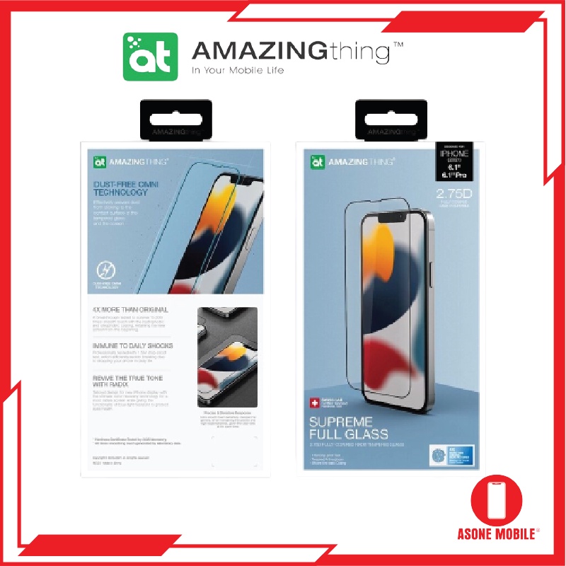 Amazingthing RADIX SUPREME GLASS Clear & Matte Screen Protector เข้ากันได้กับ iPhone 13 / Pro / Pro 