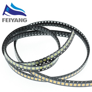 ไดโอดไฟ LED 3528 SMD สีขาวอบอุ่น 1210 3528 SMD 100 ชิ้น