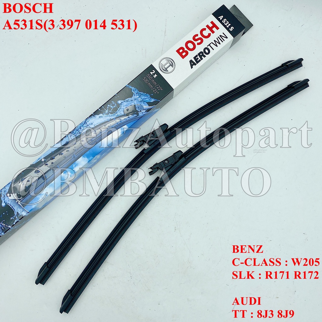 📌ถามก่อนสั่ง📌BENZ AUDI ใบปัดน้ำฝน(คู่ 22+21นิ้ว)  C-CLASS(W205) SLK(R171 R172) | AUDI TT(8J3 8J9) ยี