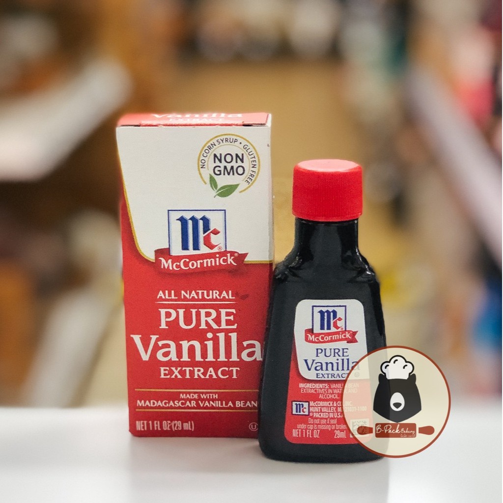 (29ml) เพียววานิลลา เอ็กซ์แทรค แม็คคอร์มิค / McCormick Pure Vanilla Extract / 29ml