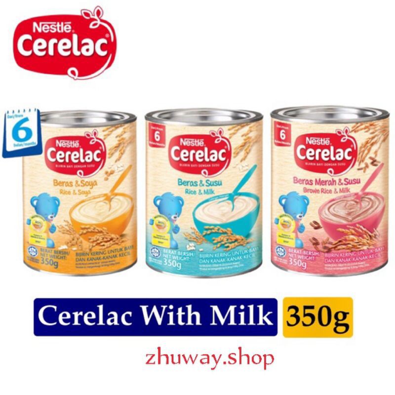Cerelac อาหารเด็ก 6 เดือนขึ้นไป 350 กรัม
