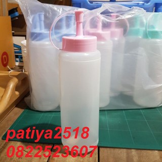 ขวดซอส ขนาด 900ml. สูง10.5 นิ้ว คละสี ขวด