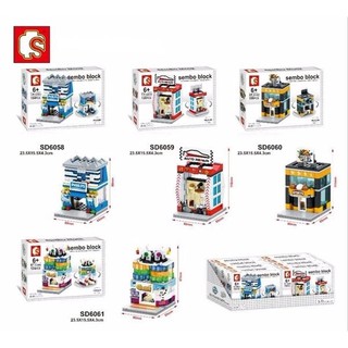 Sembo Block : SD 6058-6061 Sembo Building Shop Series : 1 ชุด มี 4 กล่อง