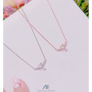 สร้อยคอ DIAMOND SATURN WITH LITTLE DIAMOND : MINIMAL NECKLACE (0055-0056)