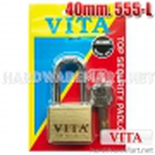 VITA กุญแจ 40mm คอยาว 555-L ทองเหลืองแท้