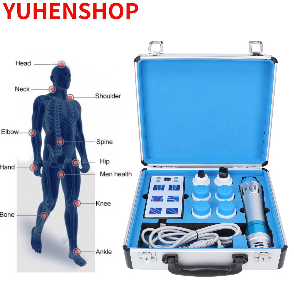 Yuhenshop ED Shockwave Therapy Machine Muscle Pain Relief Extracorporeal Body Massager 110‑220V