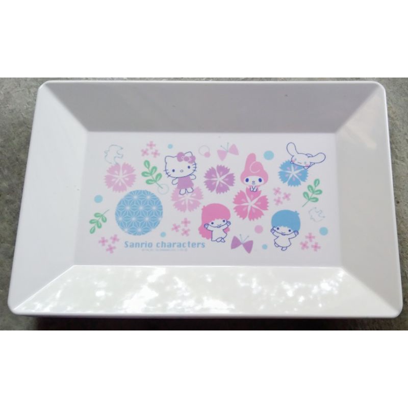 ถูกที่สุด ☑️ถาดSanrio เมลามีนSuperware ขนาด11*7นิ้ว มี2ลายให้เลือก
