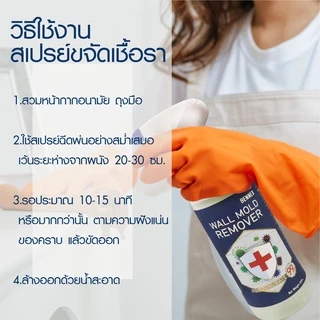 [SALE🔥] สเปรย์ขจัดเชื้อรา คราบสิ่งสกปรกผนัง กำแพง พื้นห้อง เฟอร์นิเจอร์