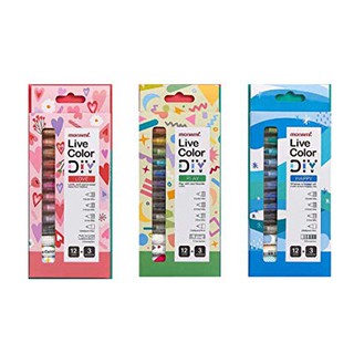 monami Live Color DIY มี 3 โทนสี 3 ชุด ชมพู ฟ้า เขียว