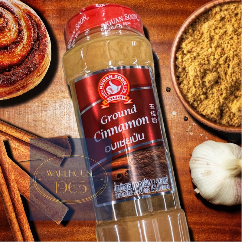 อบเชยป่น 400 g ตรามือที่ 1 บิ๊กแพค Ground Cinnamon