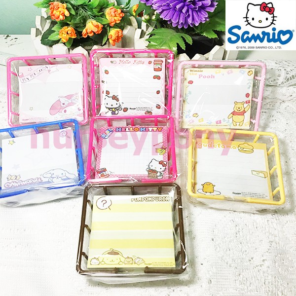กระดาษโน๊ตตะกร้า ได้กระดาษโน้ต+ตะกร้า Sanrio.Disney,Moshi ลิขสิทธิ์แท้ สวย น่ารัก ถูกสุด ๆ จ้า