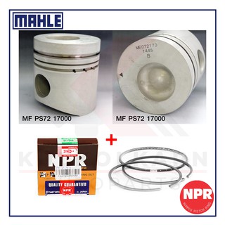 MAHLE ลูกสูบ+แหวน NPR สำหรับ MITSUBISHI FN515, FK455 รุ่นเครื่อง 6D14-2A