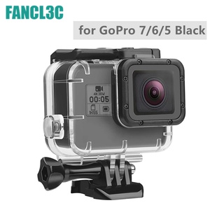 45 เมตรใต้น้ำกันน้ำสำหรับ GoPro Hero 7 6 5 Black ดำน้ำป้องกันที่อยู่อาศัยสำหรับ GoPro 7 6 5 อุปกรณ์เสริม