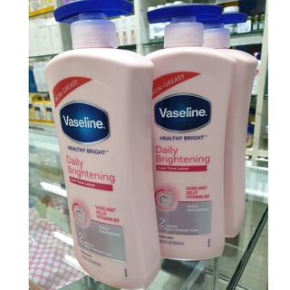 600ml นำเข้า อเมริกา ของแท้ vaseline healthy bright daliy brightening ขวดชมพู MADE IN USA 600ML. Smart Pump 600มล ฝาปั๊ม