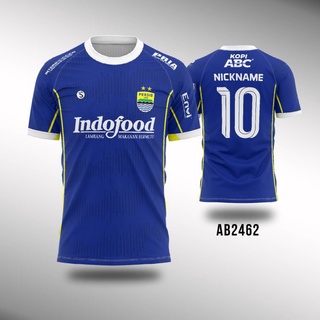 เสื้อกีฬาแขนสั้น ลายทีมเหย้า Persib Bandung 2022-2023 AB2462 - AB2462, XS