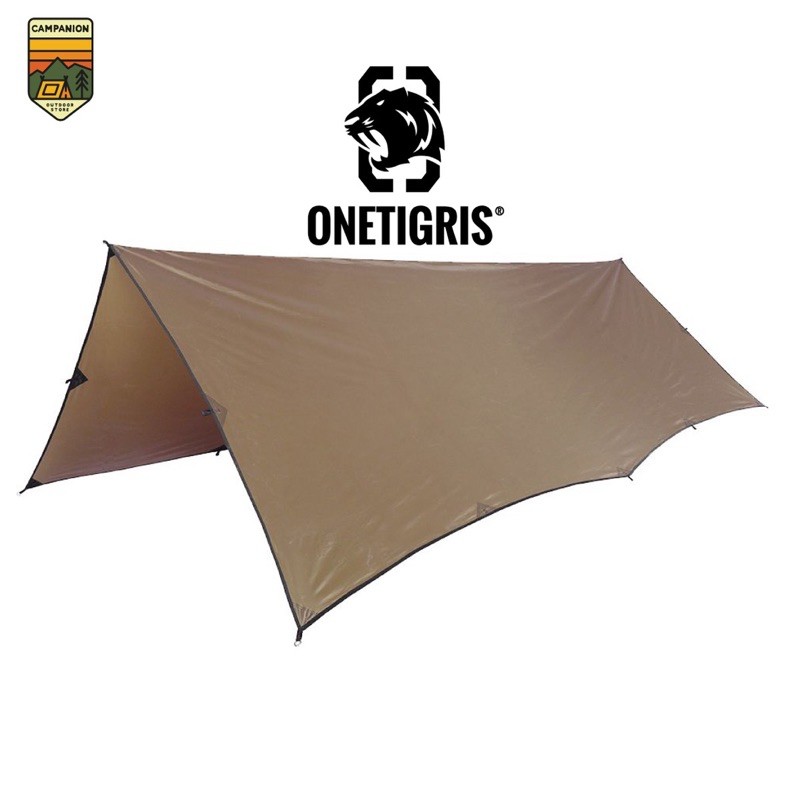 Onetigris Bulwark Rain Fly Camping Tarp สีน้ำตาล 4m*3m *มีประกัน (CE-HTM01-CB)