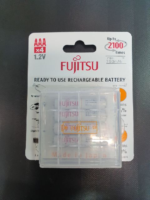 ฟูจิสึถ่านชาร์จFUJITSU/2A-2000mahแผงมี4ก้อน
