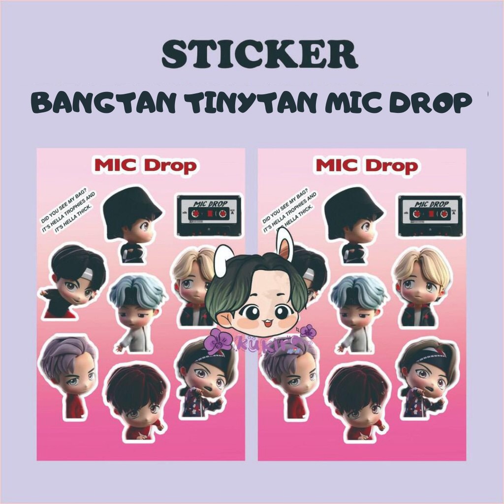 สติ๊กเกอร์ Tinytan MIC DROP BANGTAN