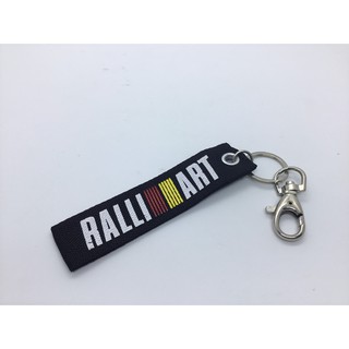 พวงกุญแจRALLIART พวงกุญแจรถรถยนต์ RALLIART  แบบที่2ที่ห้อยกุญแจ