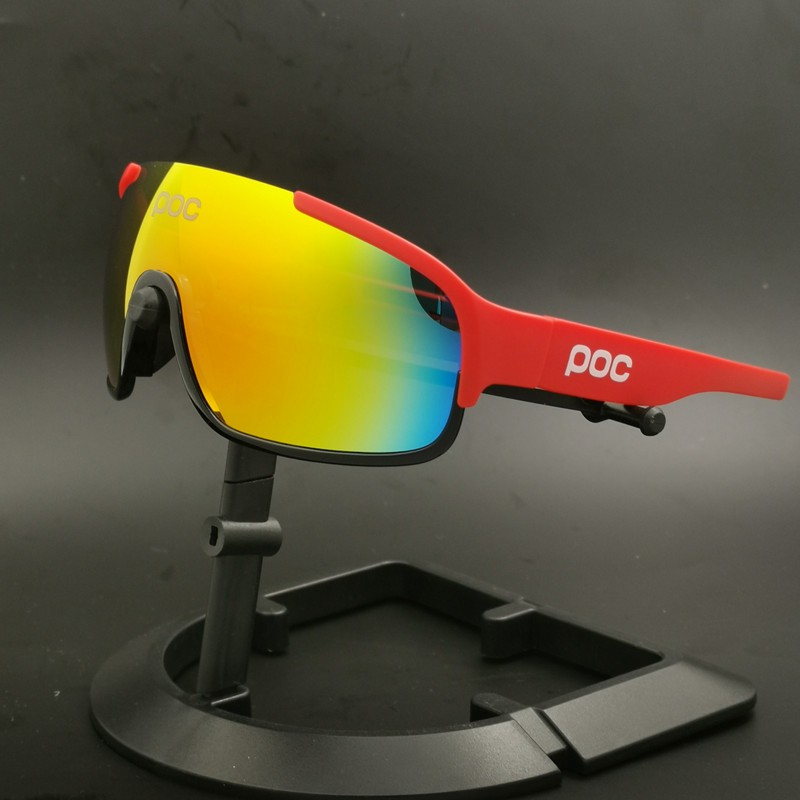 Poc Uv400 Cycling Glasses Men Women Tr90 Frame 3lens Polarized Outdoor