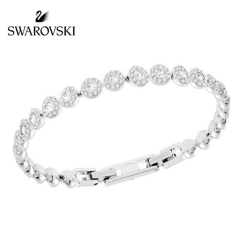 Swarovski ANGELIC Exquisite Bracelet Women Fashion Jewelry 5071173 tAtv |  Shopee Thailand