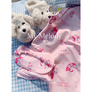 🛏 Twinkybox pajamas | ชุดนอนลาย my melody 💖 มี 2 ขนาด