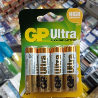 (สุดคุ้มแพค8ก้อน) ถ่าน GP Ultra Alkaline Size AA 1.5V 8ก้อน 1แพค ของใหม่ ของแท้