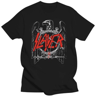 เสื้อยืด ผ้าฝ้าย 100% พิมพ์ลายนกอินทรีย์ Slayer สีดํา สําหรับผู้ชาย 2022 2Xl 3XlS-5XL