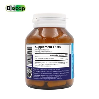 [ซื้อ 1 แถม 1] Zinc Biocap ซิงค์ อะมิโน แอซิด คีเลต ไบโอแคป Zinc Amino Acid Chelate