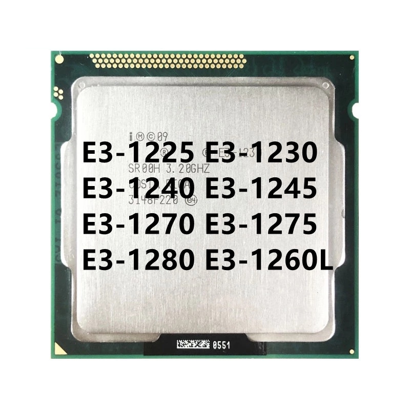 โปรเซสเซอร์ CPU E3-1220 E3-1225 E3-1230 E3-1240 E3-1245 E3-1270 E3-1275 E3-1280 E3-1260L Quad Core LGA 1155