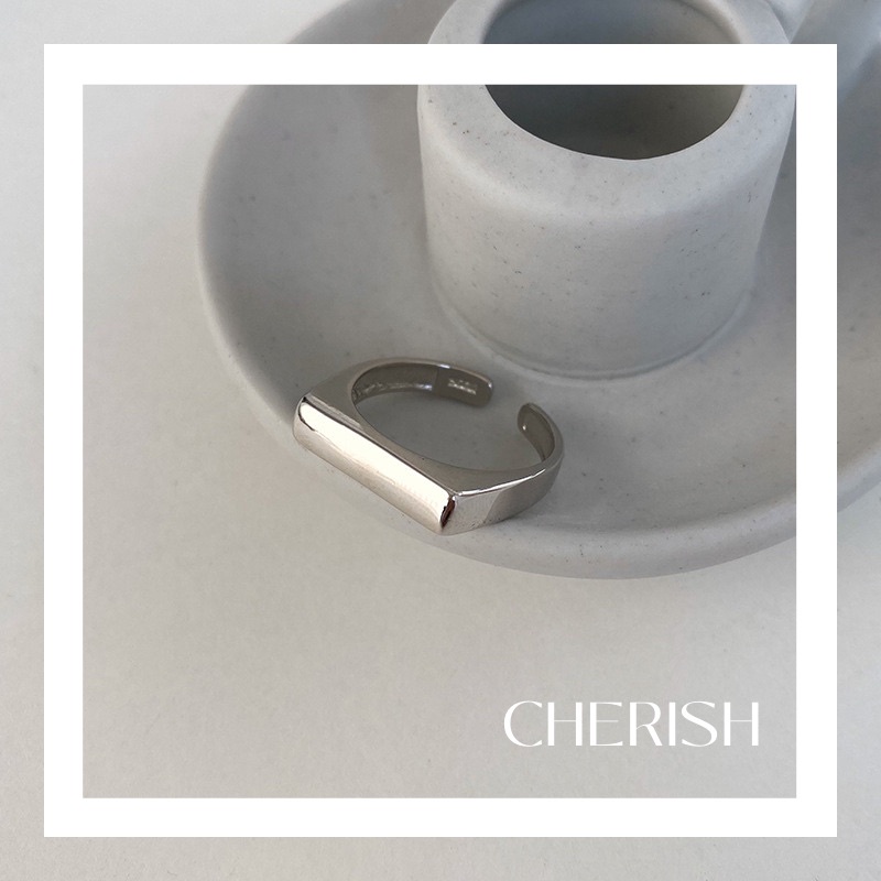 [silver 925S][CHERISHxMIHREH] แหวนทำจากเงิน s925 สีเงิน งานจริงสวยมากๆ สไตล์มินิมอล[CR05]
