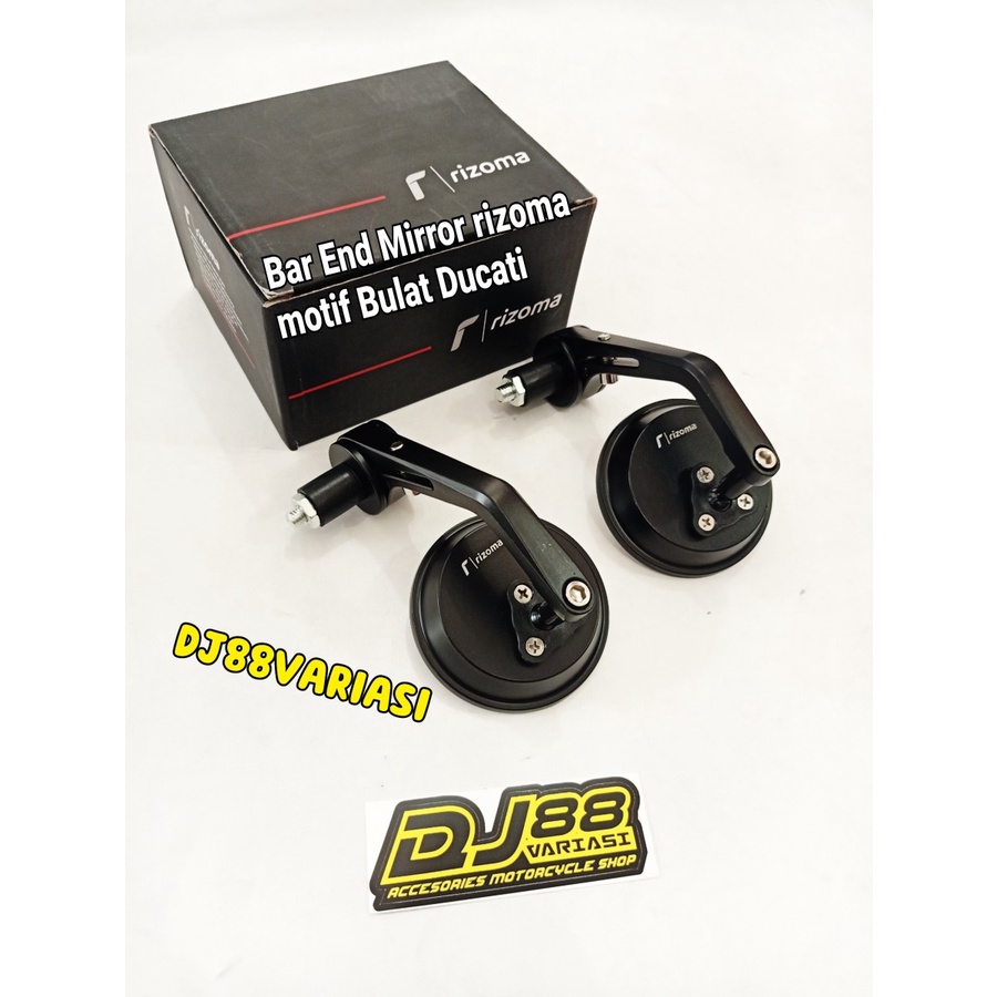 Rizoma jalu กระจก DUCATI รุ่น กระจกปลายแฮนด์กลม universal PNP