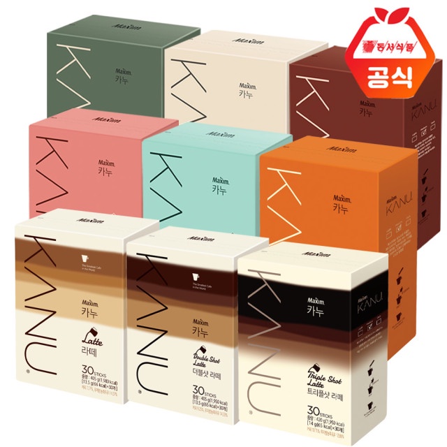 ราคาต่ําสุด กาแฟคานูเกาหลี - Maxim Kanu latte 10T / 30T