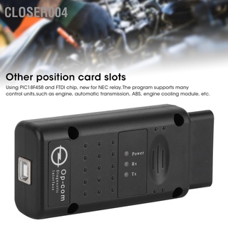 Special Price V1.95 Obd2 Interface เครื่องสแกนเนอร์ Pic18F458 Ftdi ชิป Fault Codes อ่านรหัสเครื่องมือสําหรับ Opel