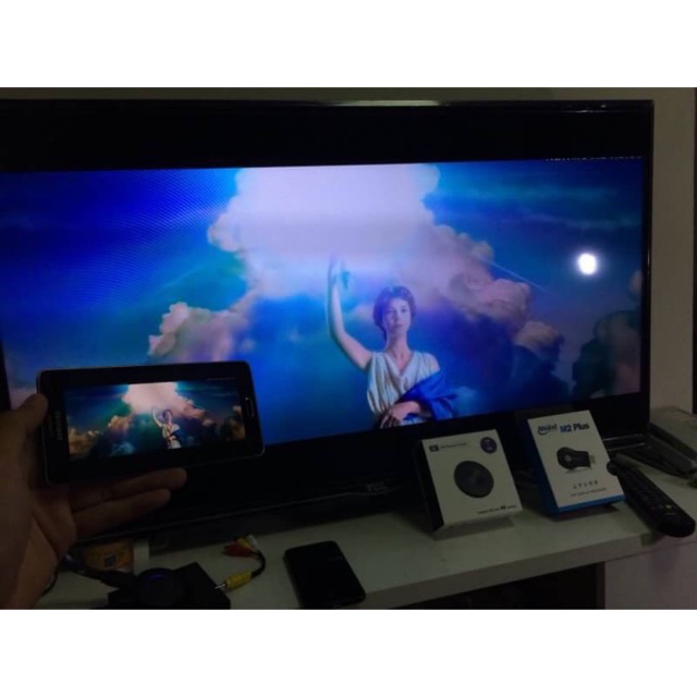 M100  Wifi Display HDMI 4K TV Dongle Receiver Fits Smartphone ส่งภาพมือถือขึ้นทีวี