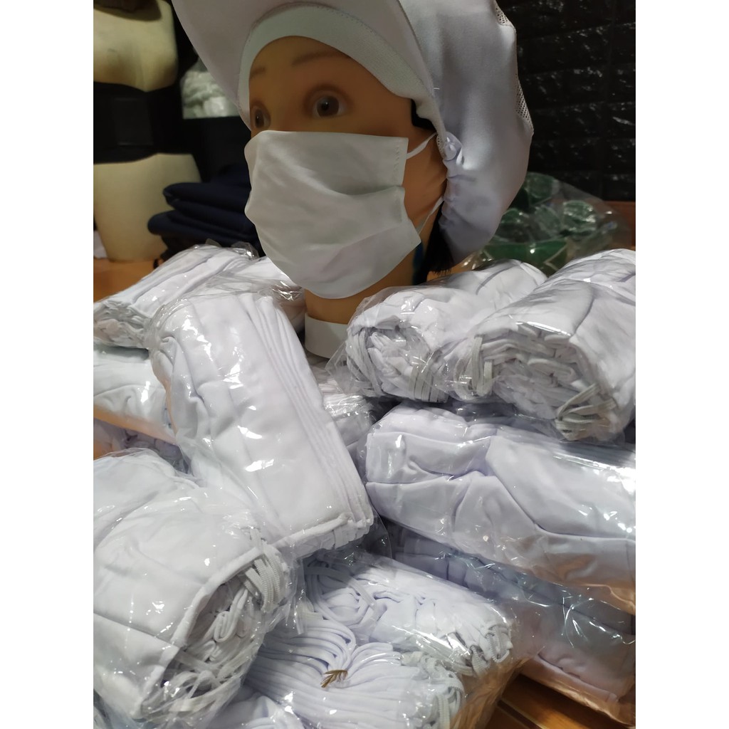 ผ้าปิดจมูก 2 ชั้น ผ้าคอตตอน 32   12 ชิ้น  ป้องกันฝุ่นละออง   ฝุ่น PM 2.5