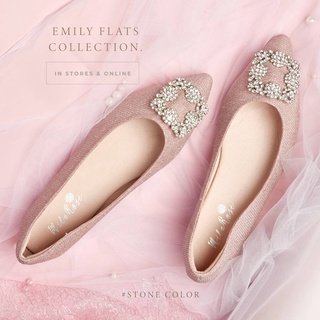 รองเท้าหนังแกะรุ่นEMILYV21Heel0.5cmSIZE37-40