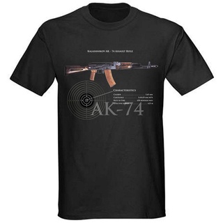 ถูกสุดๆพร้อมส่ง ใหม่ เสื้อยืด ผ้าฝ้าย 100% พิมพ์ลายกราฟฟิค Kalashnikov ault NWT หลากสีสัน สําหรับผู้ชาย AK-47 AK-74