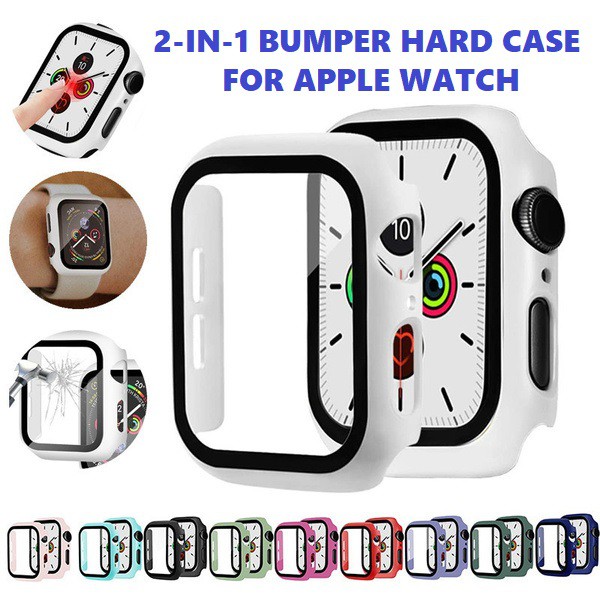 Layar Bumper Case iWatch 38mm 40mm 42mm 44mm Hard Case Apple Watch Screen Protector i Watch