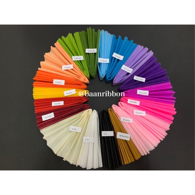 กระดาษสาสังเคราะห์ แบบแผ่น สีพื้น ยกโหล ตราระฆัง