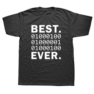 [COD]เสื้อยืดแขนสั้น ผ้าฝ้าย พิมพ์ลายกราฟฟิค Best Dad Ever In Binary Code เหมาะกับของขวัญวันเกิด สไตล์สตรีท สําหรับผู้หญ