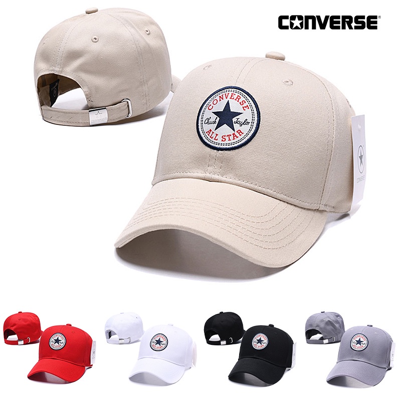 การจัดส ่ งของแท ้ Converse เบสบอลหมวกกอล ์ ฟแฟชั ่ นยอดนิยมหมวกลําลองสีดํา