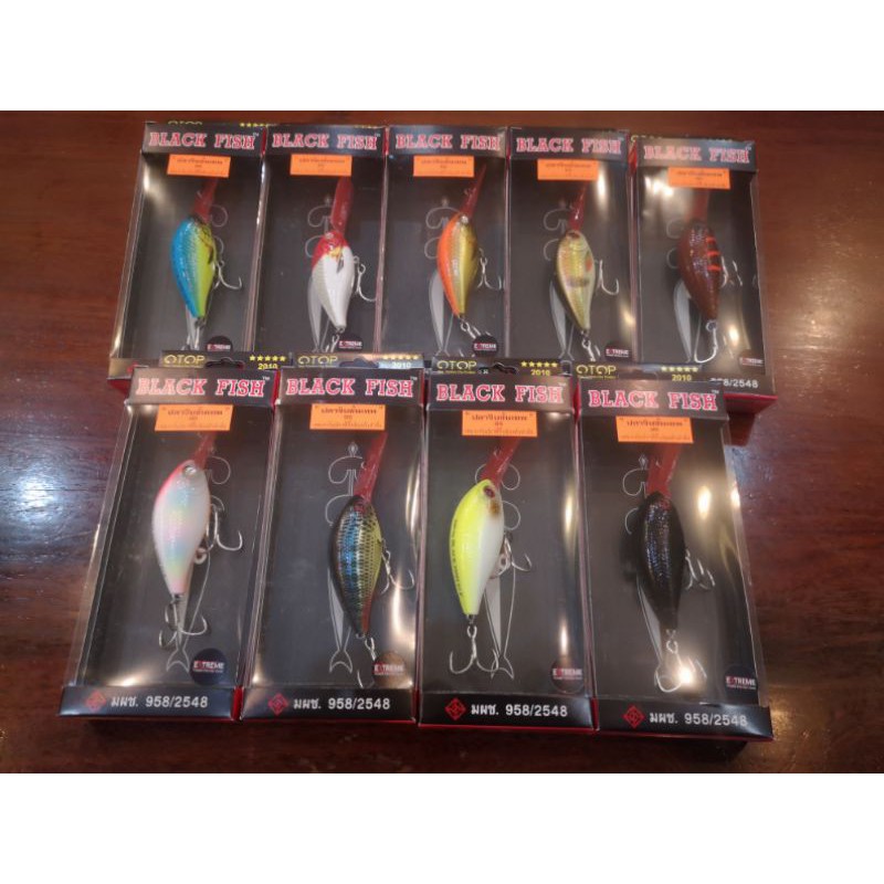 เหยื่อปลั๊กดำลึก Black​ Fish​ 6.5 ซม. / 16.5 กรัม เหยื่อปลอม เหยื่อตกปลา