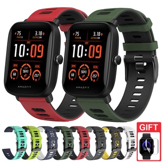 20 มม. สายคล้องคอซิลิโคนสำหรับ Huami Amazfit Bip U pro GTS 2 Bip S Lite Mini GTR 42mm