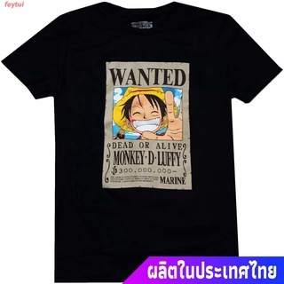 เสื้อยืดผ้าฝ้ายพรีเมี่ยม เสื้อยืดผ้าฝ้าย  discount One Piece หนึ่งชิ้น อะนิเมะ โจรสลัด One Piece Mens Monkey D. Luffy W